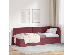 Lit simple 80x200 cm    coloris rouge