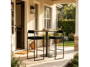 Banc 2 place(s) coloris noir <strong>VIVRYN</strong> <strong></strong> - 38.5 cm