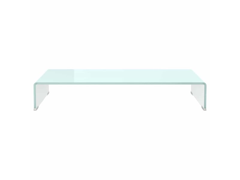  Meuble tv - banc tv - meuble de rangementsupport pour moniteur 80x30x13 cm verre vert  - Conforama C