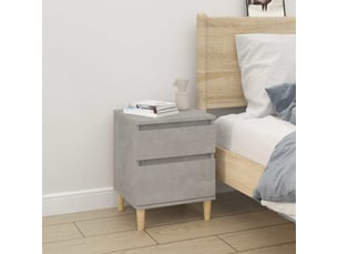 Table de chevet chanmbre, table d'appoint gris béton 40x35x50 cm