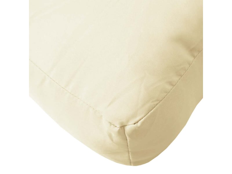  Coussin de palette, coussin de chaise, coussin de canapé crème 60x60x9,5 cm tissu oxford cf55336  - Conforama E