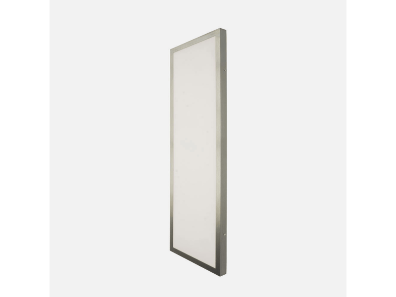  Plafonnier led fabrilamp plano 72 w 6120 lm 4000 k nickel 3,5 x 30 x 90 cm 150699003 - Conforama E