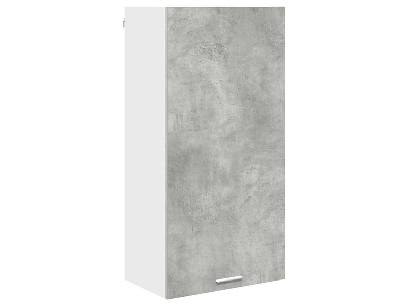  Meuble de rangement, armoire suspendue gris béton et blanc 50x31x100cm  - Conforama A