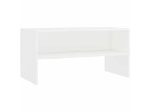Meuble tv coloris blanc 80 cm