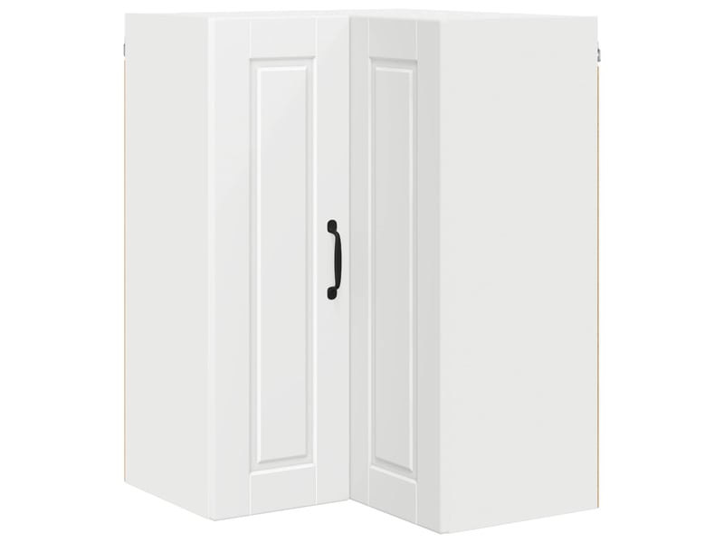  Meuble mural de cuisine, armoire d'angle cuisine porto blanc 57x57x80cm  - Conforama A