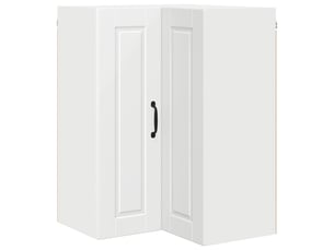 Meuble mural de cuisine, armoire d'angle cuisine porto blanc 57x57x80cm