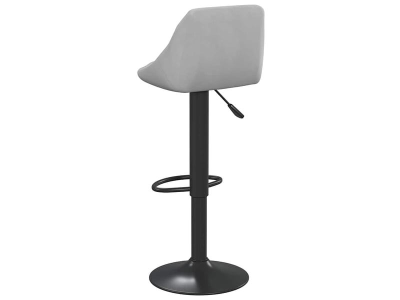  Tabouret de bar, chaise de bar gris clair velours shl24779  - Conforama E