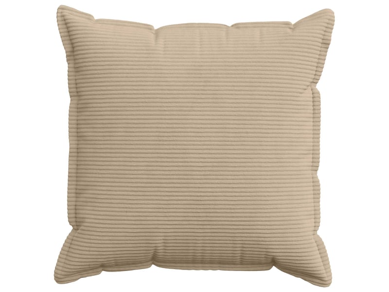  Lot de 6 housses de coussin houten taupe 60 x 60 cm velours côtelé cf49866  - Conforama A