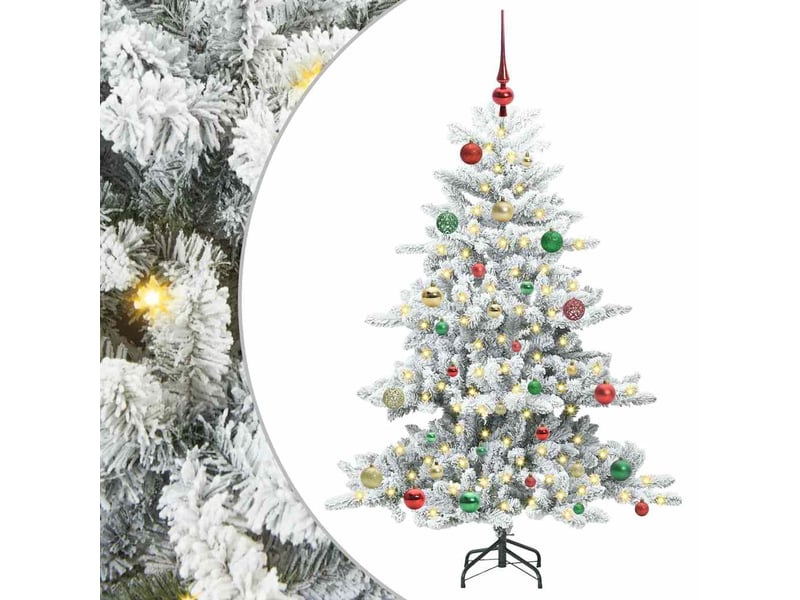  Sapin de noël - arbre de noël artificiel à branches articulées blanc 150 cm  - Conforama A
