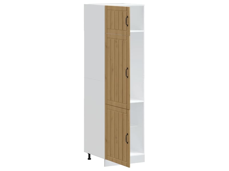 Meuble de rangement, armoire de cuisine lucca chêne artisanal bois d'ingénierie - Conforama D