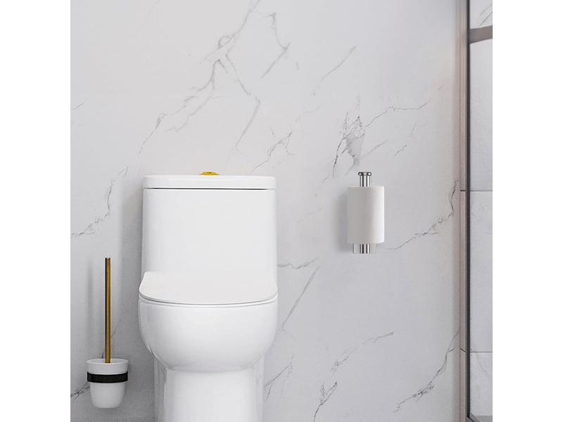  Porte-papier toilette mural, porte-papier toilette en acier inoxydable 304, porte-papier toilette sans perçage, argent, taille unique  - Conforama C