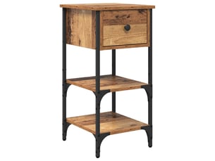 Table de chevet - cabinet de chevet - table de nuit marron 33,5 x 36 x 70 cm bois d’ingénierie