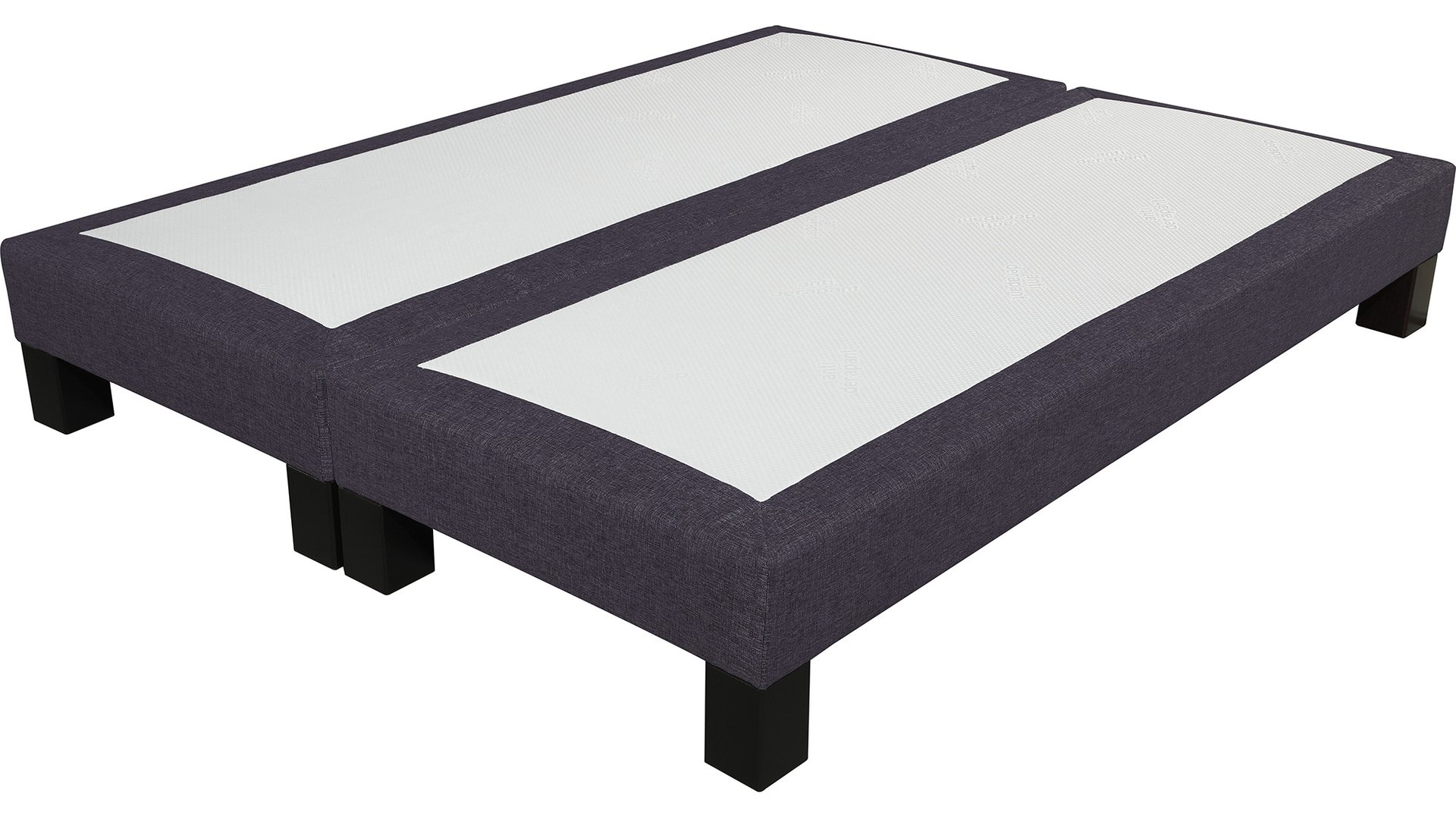 SOMMIER TAPISSIER 2X90X200 CM 8 HEURES SEDUISANT gris Conforama