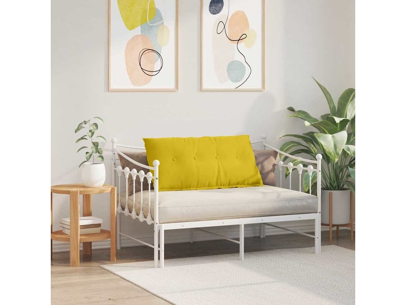  Coussin de dos, coussin de dossier jaune 100 x 50 cm tissu en velours côtelé cf54749  - Conforama D