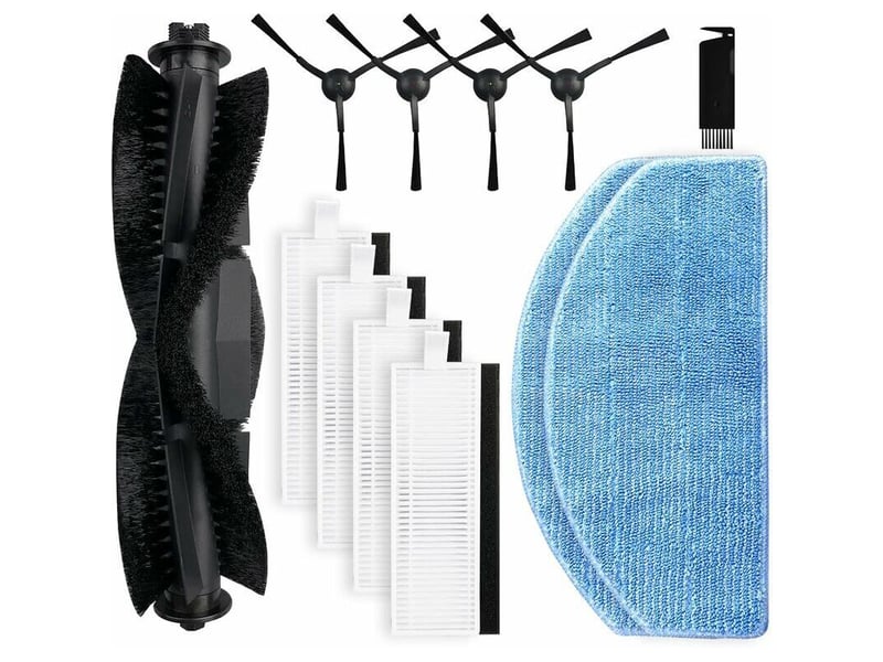  Kit 11 pièces pour honiture g80g80 pro: brosse rotative +4 latérales +4 filtres +2 lingettes  - Conforama E