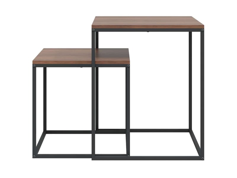  Ensemble de table basse 2 pcs bois d'ingénierie et métal shl5691  - Conforama D