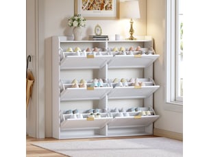 Meuble à chaussures 30 paire(s)  SOGEU   coloris blanc