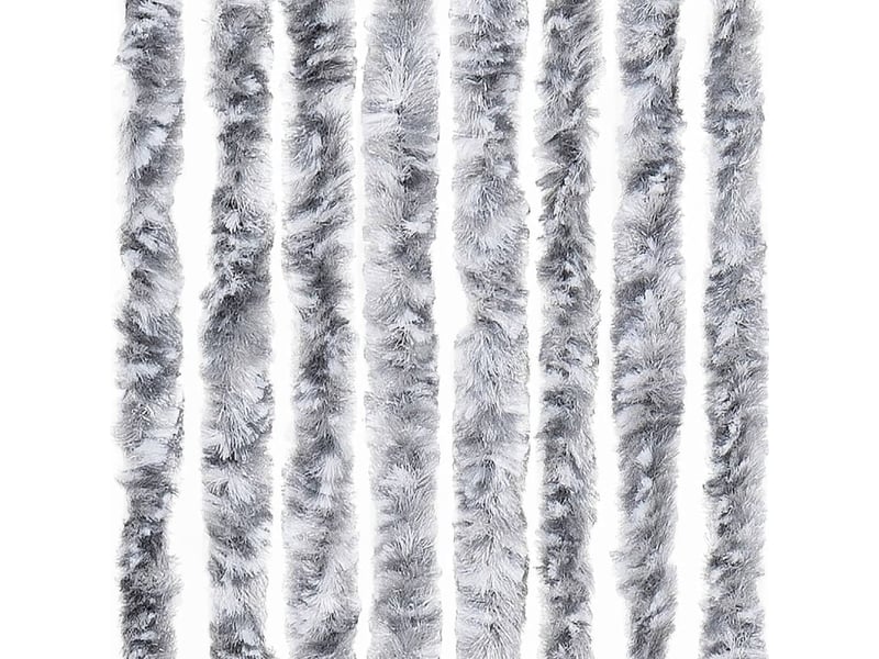  Rideau anti-mouches, moustiquaire blanc et gris 100x230 cm chenille cf43512  - Conforama E