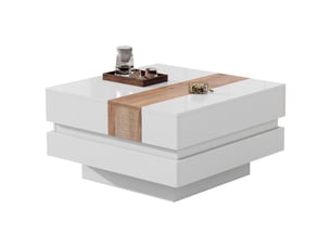 Table basse coloris blanc <strong></strong> <strong></strong>