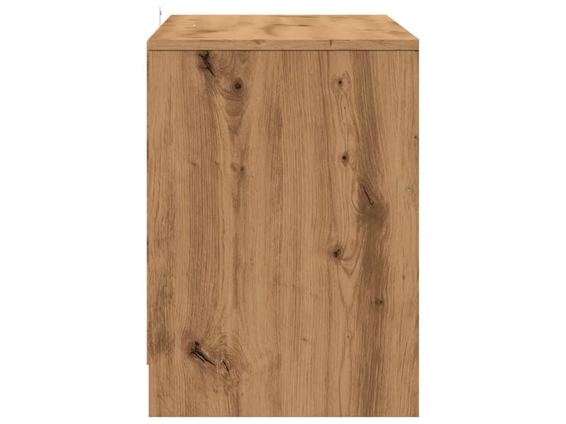  Meuble tv - banc tv - meuble de rangement chêne artisanal 102x37,5x52,5 cm bois d'ingénierie  - Conforama E
