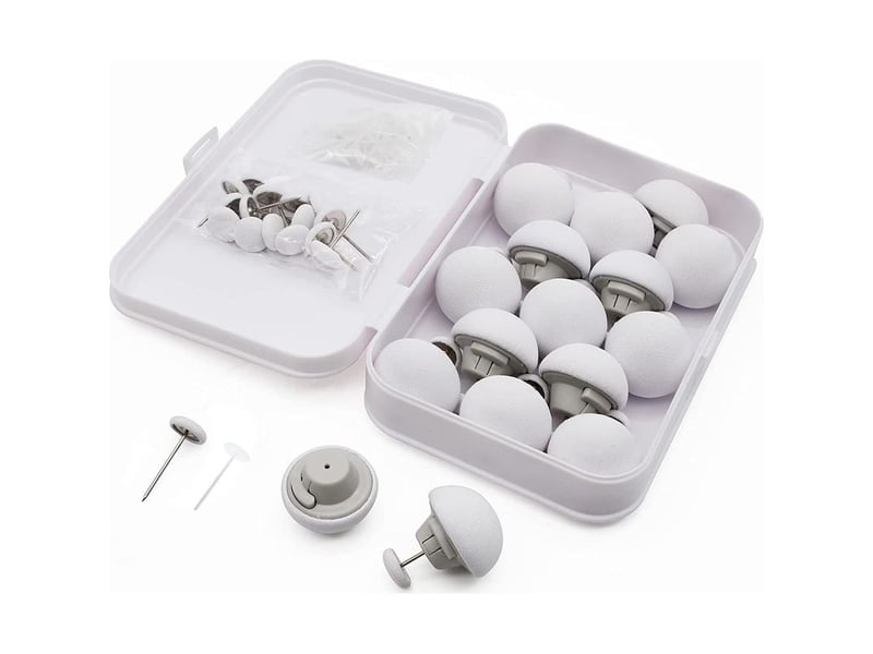  Clips de fixation - pour housse de couette - motif champignon avec boutons - lot de 16 pièces  - Conforama A