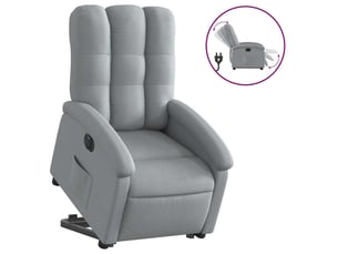 Fauteuil relax électrique  <strong></strong> Tissu argenté