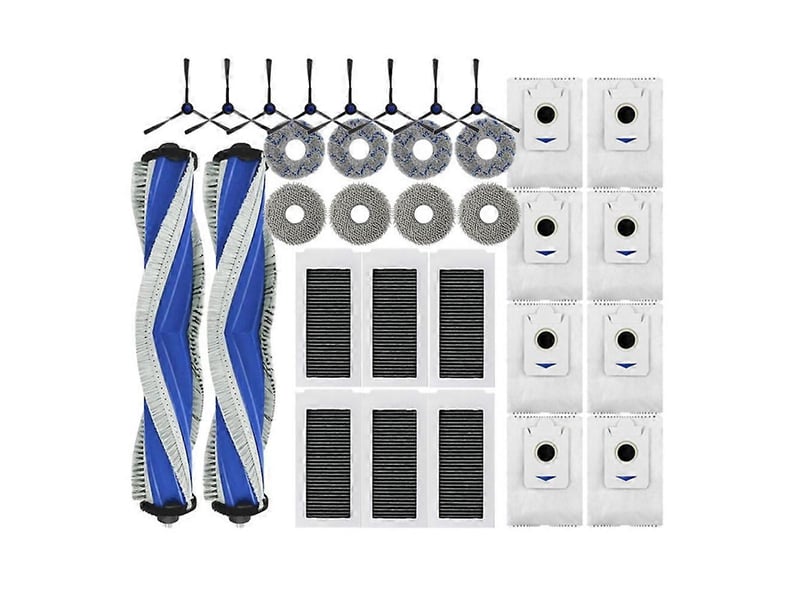  32pcs for ecovacs deebot x5 omni x5 pro omni x5 pro vacuum cleaner parts mop cloth hepa filter main side brush  - Conforama A