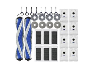 32pcs for ecovacs deebot x5 omni x5 pro omni x5 pro vacuum cleaner parts mop cloth hepa filter main side brush