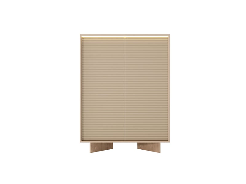  Gobi - commode 104 cm melaminé beige  - Conforama A