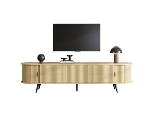 Meuble tv coloris naturel 180 cm <strong>WISHDOR</strong> <strong></strong>