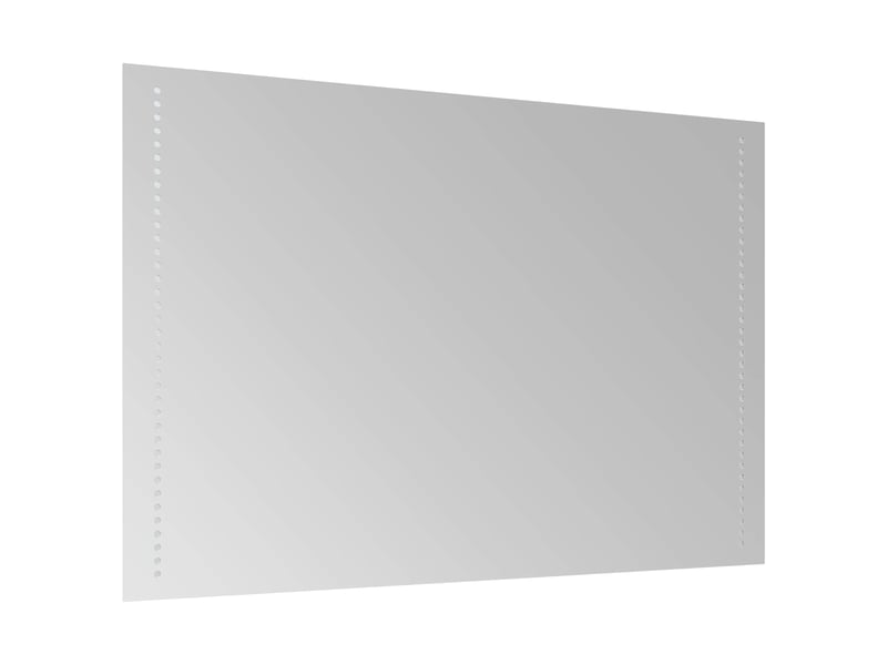 Miroir de salle de bain, miroir de toilette led transparent 90 x 60 cm verre trempé cf62634 - Conforama D