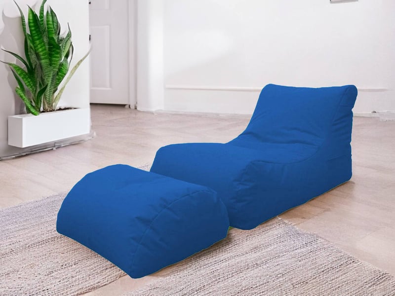  Pouf alton, forme fantaisie, 120x80x60h cm bleu Alton - Conforama D