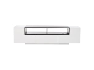 Meuble tv coloris blanc 180 cm Fay Lum
