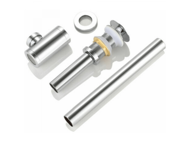  Siphon lavabo avec bonde lavabo pop-up sans trop-plein, ensemble vidage et siphon salle de bain, kit siphon bonde lavabo  - Conforama E