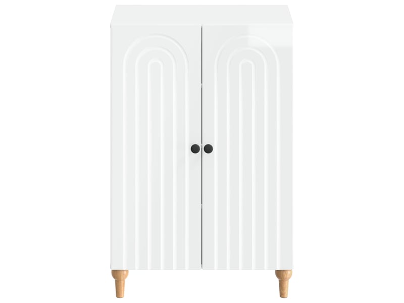  Meuble à chaussure, cabinet à chaussures alkmaar 59,5x39,5x90 cm blanc brillant  - Conforama D