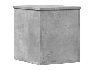 Boîte de rangement, coffre de rangement gris béton 30x35x35 cm bois d'ingénierie