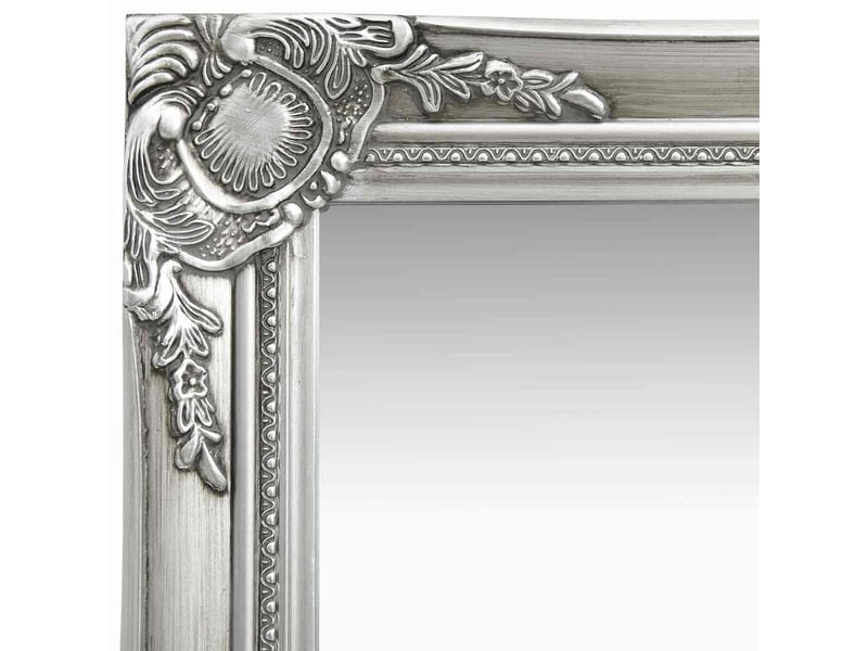  Miroir mural style baroque 40x40 cm argenté cf62878  - Conforama C
