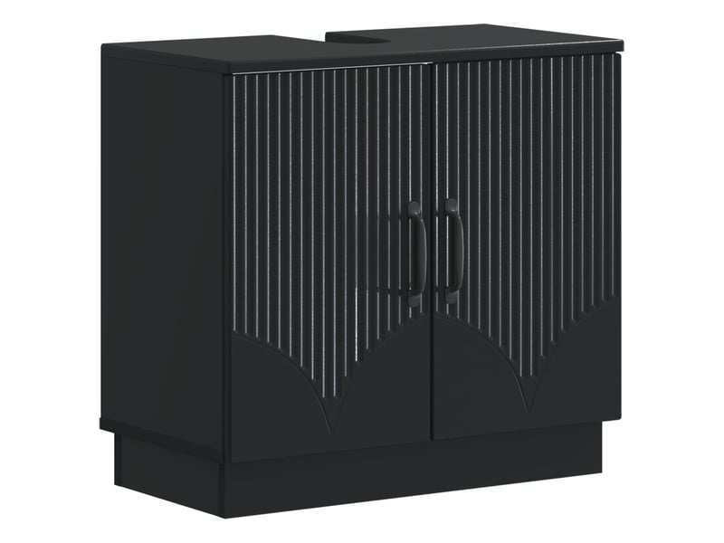  Ensemble de meuble de salle de bain 3 pièces hoorn noir cf63487  - Conforama D