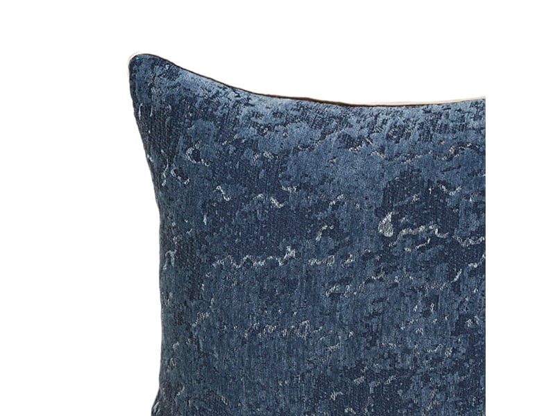  Coussin carré en tissu bleu 45x45 cm  - Conforama C