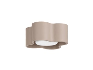 Plafonnier ovio 1 taupe gx53 aluminium moderne 6x12x12cm