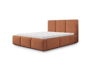 Lit coffre 160x200 cm <strong>MASSENO</strong>  <strong></strong> coloris cuivré