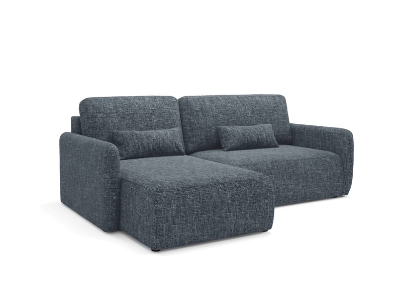 Canapé d'angle convertible livello l gris anthracite  - Conforama C