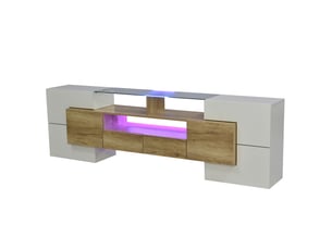 Meuble tv coloris blanc    
