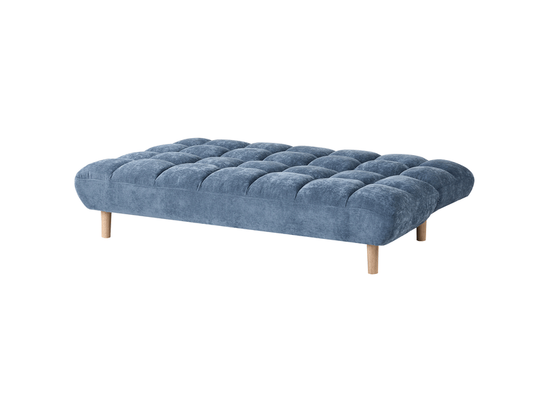 Canapé-lit 2 places risor tissu bleu  - Conforama E