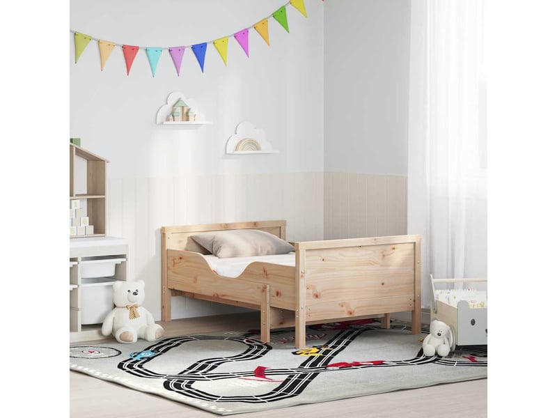  Lit simple- lit adulte -  cadre de lit avec matelas extensible marron 80 x 200 cm  - Conforama B