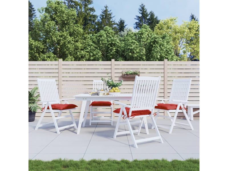 Lot de 4 coussins de palette, coussins de canapé rouge 50x50x7 cm tissu oxford cf59734 - Conforama B