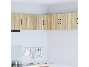 Meuble mural de cuisine, armoire d'angle cuisine lucca chêne sonoma 57x57x40cm