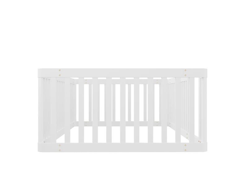  Lit enfant 90x200 cm avec barrières en pin massif blanc ORFRN879P410484K - Conforama D
