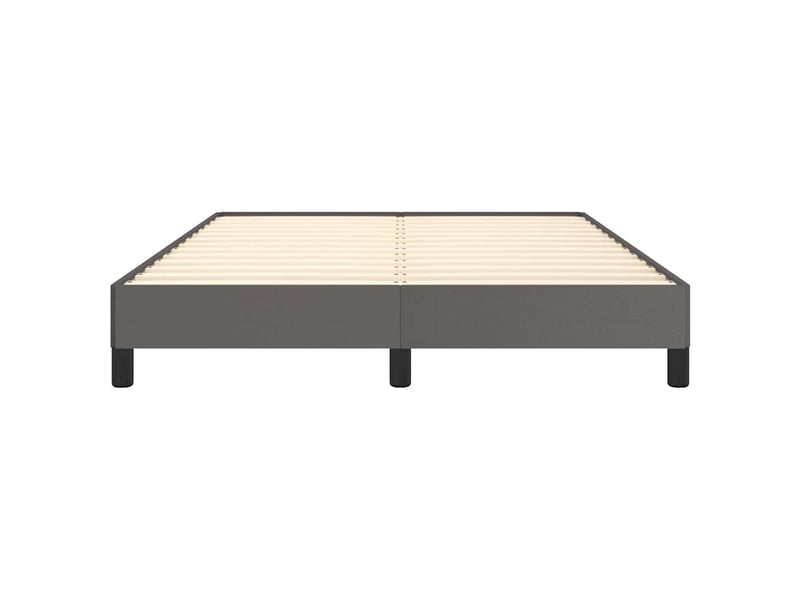  Lit double- lit adulte -  cadre de lit sans matelas gris 140x200 cm similicuir  - Conforama D