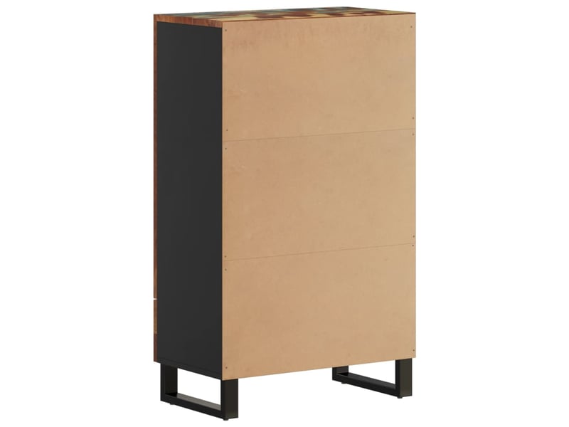  Buffet haut - bahut - meuble de rangement et tiroir 60x33x100 cm bois massif récupérationfer  - Conforama E